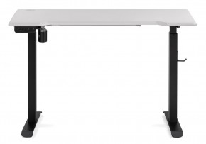 Компьютерный стол Маркос с механизмом подъема 120х75х75 белая шагрень / черный в Тюмени - tumen.ok-mebel.com | фото 3