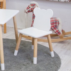Комплект детской мебели стол и два стула Мишутка (Белый/Белый/Береза) в Тюмени - tumen.ok-mebel.com | фото 2