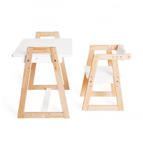 Комплект детской мебели стол и  два стула Я САМ "Лофт-Дуо" (Белый) в Тюмени - tumen.ok-mebel.com | фото 8