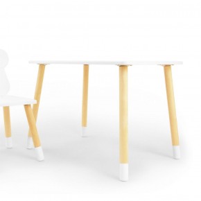 Комплект детской мебели стол и стул Мишутка (Белый/Белый/Береза) в Тюмени - tumen.ok-mebel.com | фото 2