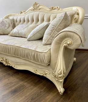 Комплект мягкой мебели Мона Лиза (крем) с раскладным механизмом в Тюмени - tumen.ok-mebel.com | фото 5