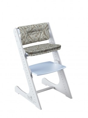 Комплект растущий стул и подушки Конёк Горбунёк Комфорт  (Бело-небесный, Арабика) в Тюмени - tumen.ok-mebel.com | фото