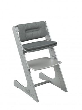 Комплект растущий стул и подушки Конёк Горбунёк Комфорт  (Серый металлик, Графит) в Тюмени - tumen.ok-mebel.com | фото