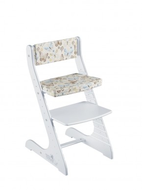 Комплект растущий стул и подушки Конёк Горбунёк Стандарт (Белый, Бабочки) в Тюмени - tumen.ok-mebel.com | фото 1