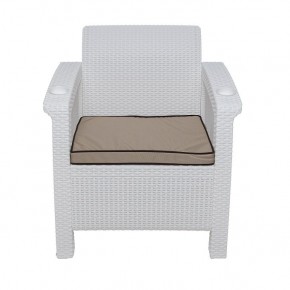 Комплект уличной мебели Yalta Premium Terrace Set (Ялта) белый (+подушки под спину) в Тюмени - tumen.ok-mebel.com | фото 6