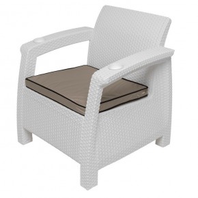 Комплект уличной мебели Yalta Premium Terrace Set (Ялта) белый (+подушки под спину) в Тюмени - tumen.ok-mebel.com | фото 7