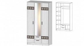 КОСТА-РИКА Шкаф 3-х створчатый (анкор светлый) в Тюмени - tumen.ok-mebel.com | фото