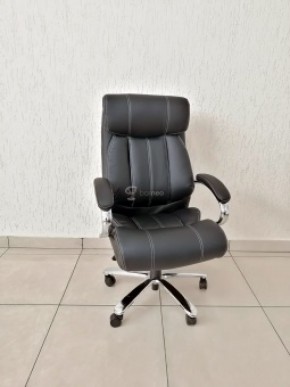 Кресло Barneo K-303 для руководителя (черная экокожа) в Тюмени - tumen.ok-mebel.com | фото 1