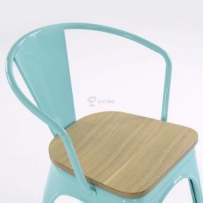 Кресло Barneo N-245 Tolix style Wood  (RAL6027 бирюзовый) в Тюмени - tumen.ok-mebel.com | фото 3