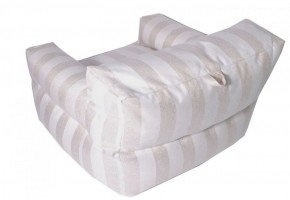 Кресло бескаркасное Уют полоса (Молочный) в Тюмени - tumen.ok-mebel.com | фото 4