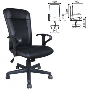 Кресло BRABIX "Optima MG-370" (экокожа/ткань, черное) 531580 в Тюмени - tumen.ok-mebel.com | фото 2