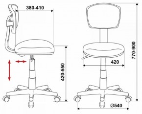 Кресло Бюрократ CH-299/G/15-48 серый в Тюмени - tumen.ok-mebel.com | фото 3