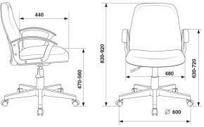 Кресло Бюрократ CH-808-LOW/#B черный 3С11 в Тюмени - tumen.ok-mebel.com | фото 4