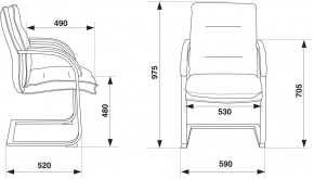 Кресло Бюрократ T-9927SL-LOW-V/BLACK в Тюмени - tumen.ok-mebel.com | фото 4