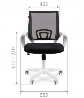Кресло для оператора CHAIRMAN 696 white (ткань TW-10/сетка TW-05) в Тюмени - tumen.ok-mebel.com | фото 6