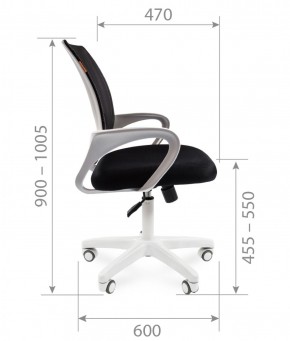 Кресло для оператора CHAIRMAN 696 white (ткань TW-10/сетка TW-05) в Тюмени - tumen.ok-mebel.com | фото 7