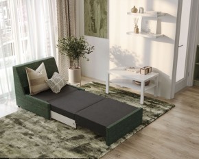 Кресло для отдыха Йоки тёмно-зелёный, ткань рогожка в Тюмени - tumen.ok-mebel.com | фото 4