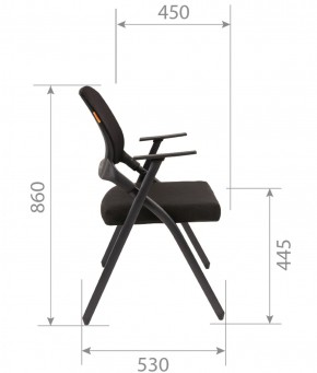 Кресло для посетителей CHAIRMAN NEXX (ткань стандарт черный/сетка DW-01) в Тюмени - tumen.ok-mebel.com | фото 7