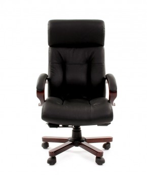 Кресло для руководителя CHAIRMAN  421 (Натуральная кожа) Черное в Тюмени - tumen.ok-mebel.com | фото 2