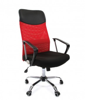 Кресло для руководителя CHAIRMAN 610 N (15-21 черный/сетка красный) в Тюмени - tumen.ok-mebel.com | фото 1