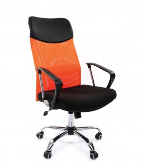 Кресло для руководителя CHAIRMAN 610 N (15-21 черный/сетка оранжевый) в Тюмени - tumen.ok-mebel.com | фото 1