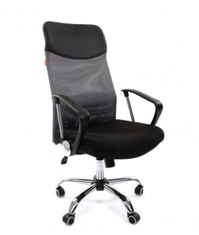 Кресло для руководителя CHAIRMAN 610 N(15-21 черный/сетка серый) в Тюмени - tumen.ok-mebel.com | фото 1