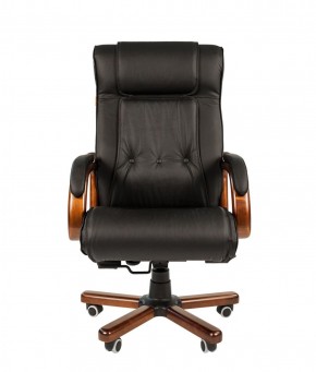 Кресло для руководителя CHAIRMAN  653 (Кожа) Черное в Тюмени - tumen.ok-mebel.com | фото 2