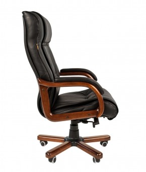 Кресло для руководителя CHAIRMAN  653 (Кожа) Черное в Тюмени - tumen.ok-mebel.com | фото 3