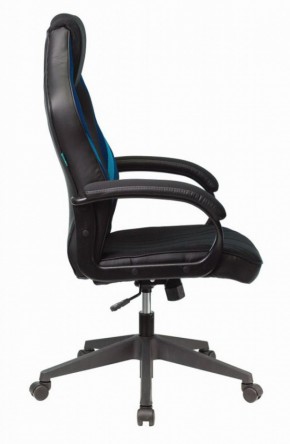 Кресло игровое Бюрократ VIKING 3 AERO BLUE черный/синий в Тюмени - tumen.ok-mebel.com | фото 3