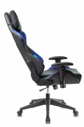 Кресло игровое Бюрократ VIKING 5 AERO BLUE черный/синий в Тюмени - tumen.ok-mebel.com | фото 2