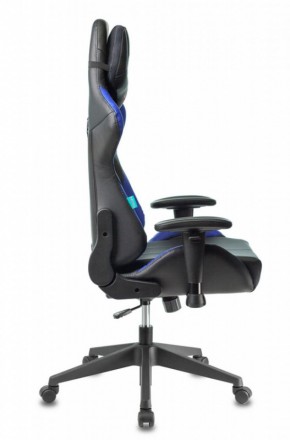 Кресло игровое Бюрократ VIKING 5 AERO BLUE черный/синий в Тюмени - tumen.ok-mebel.com | фото 5