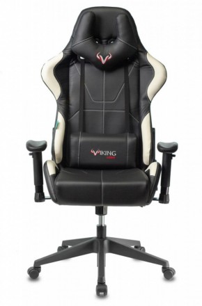 Кресло игровое Бюрократ VIKING 5 AERO WHITE черный/белый в Тюмени - tumen.ok-mebel.com | фото 3