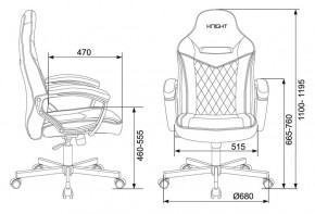 Кресло игровое Бюрократ VIKING 6 KNIGHT B FABRIC черный в Тюмени - tumen.ok-mebel.com | фото 4