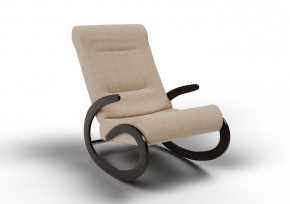 Кресло-качалка Мальта 10-Т-П (ткань/венге) ПЕСОК в Тюмени - tumen.ok-mebel.com | фото 1