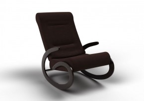 Кресло-качалка Мальта 10-Т-Ш (ткань/венге) ШОКОЛАД в Тюмени - tumen.ok-mebel.com | фото 1