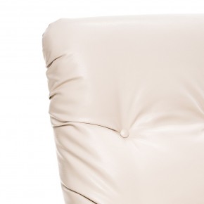 Кресло-качалка Модель 67 Венге текстура, к/з Varana cappuccino в Тюмени - tumen.ok-mebel.com | фото 5