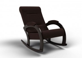 Кресло-качалка Венето 13-Т-Ш (ткань/венге) ШОКОЛАД в Тюмени - tumen.ok-mebel.com | фото