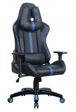 Кресло компьютерное BRABIX "GT Carbon GM-120" (черное/синее) 531930 в Тюмени - tumen.ok-mebel.com | фото