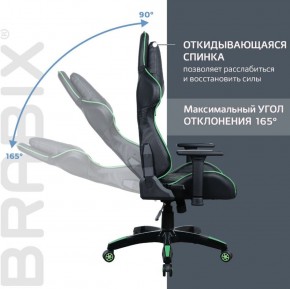 Кресло компьютерное BRABIX "GT Carbon GM-120" (черное/зеленое) 531929 в Тюмени - tumen.ok-mebel.com | фото 2