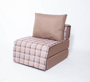 Кресло-кровать бескаркасное Харви (коричневый-квадро беж) в Тюмени - tumen.ok-mebel.com | фото 1