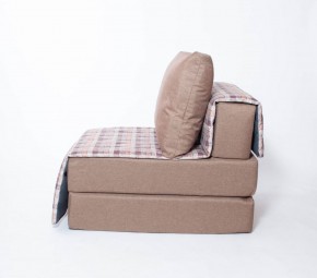Кресло-кровать бескаркасное Харви (коричневый-квадро беж) в Тюмени - tumen.ok-mebel.com | фото 2