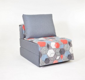 Кресло-кровать бескаркасное Харви (серый-геометрия слейт) в Тюмени - tumen.ok-mebel.com | фото