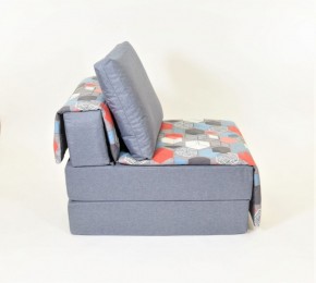 Кресло-кровать бескаркасное Харви (серый-геометрия слейт) в Тюмени - tumen.ok-mebel.com | фото 3