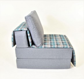 Кресло-кровать бескаркасное Харви (серый-квадро азур) в Тюмени - tumen.ok-mebel.com | фото 3