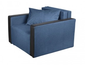 Кресло-кровать Милена с подлокотниками (синий) Велюр в Тюмени - tumen.ok-mebel.com | фото