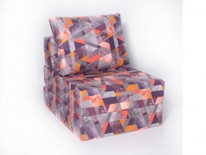 Кресло-кровать-пуф бескаркасное Окта (Велюр принт 2) в Тюмени - tumen.ok-mebel.com | фото