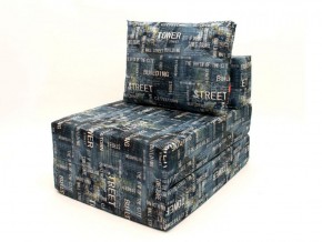 Кресло-кровать-пуф бескаркасное Окта (Велюр принт 2) в Тюмени - tumen.ok-mebel.com | фото 3