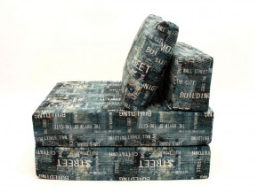 Кресло-кровать-пуф бескаркасное Окта (Велюр принт 2) в Тюмени - tumen.ok-mebel.com | фото 4