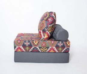 Кресло-кровать-пуф бескаркасное Прайм (мехико серый-графит) в Тюмени - tumen.ok-mebel.com | фото 1