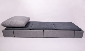 Кресло-кровать-пуф бескаркасное Прайм (мехико серый-графит) в Тюмени - tumen.ok-mebel.com | фото 3